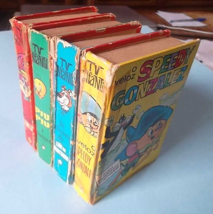 4 mini-livros TV INFANTIL da Editorial IBIS em capa dura.
