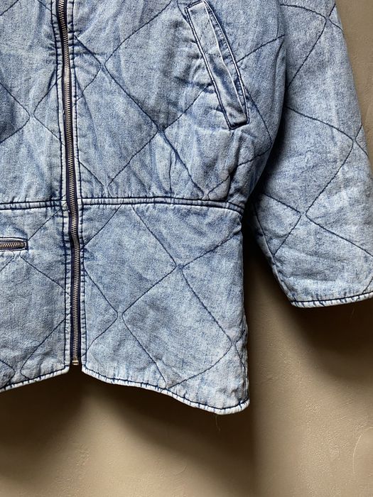 Marmurkowa jeansowa kurtka vintage unikat