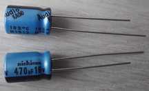 Kondensator nichicon 470uF 16V do sprzętu audio x 2