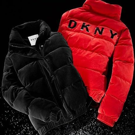 DKNY оригинал. В наличии новая куртка размер L XL черная красная велюр