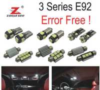 KIT COMPLETO DE 21 LÂMPADAS LED INTERIOR PARA BMW SERIE 3 E92 COUPE M GTS 316I 318I 320D 320D XDRIV