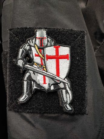 Naszywka Morale Patch Rycerz Templar Knight Velcro