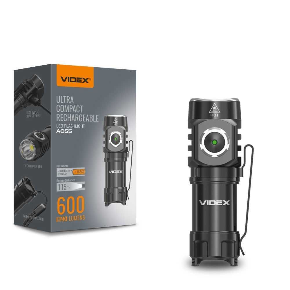 VIDEX VLF-A055 600Lm 5700K, Світлодіодний ліхтарик, фонарик