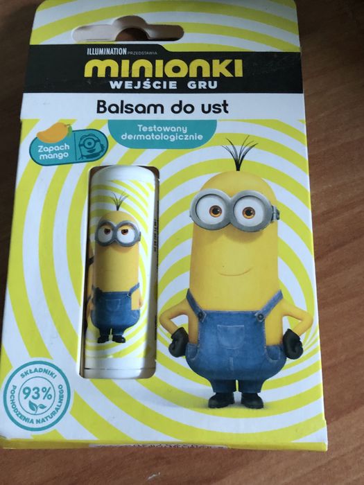 Balsam do ust Minionki zapach mango Minions pomadka ochronna gru