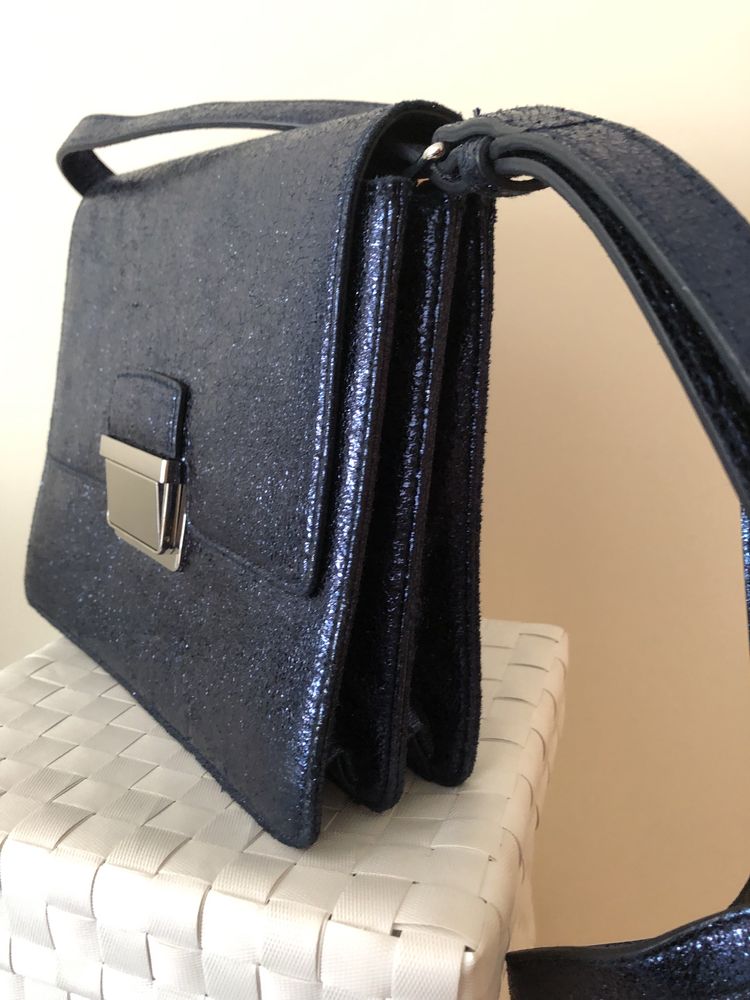 Bolsa azul purpurina bimba y lola