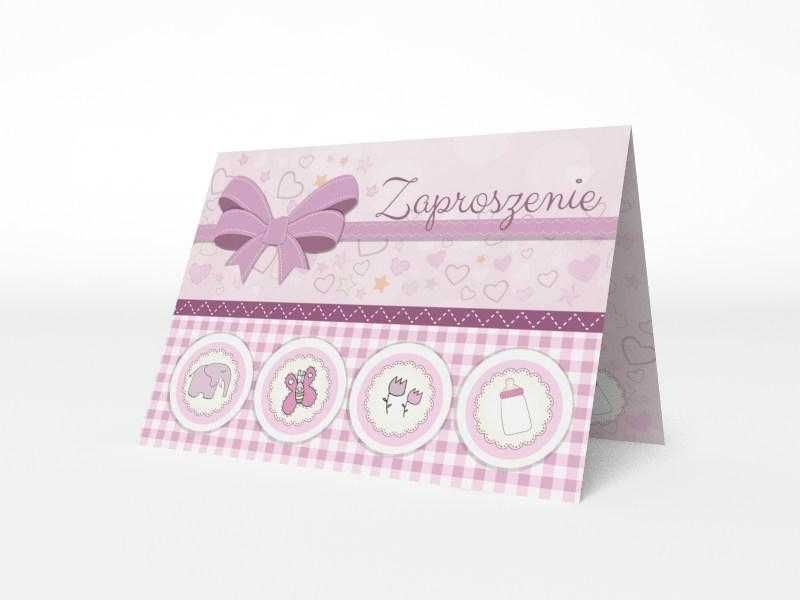 Zaproszenie urodziny, chrzest, baby shower +koperta GRATIS