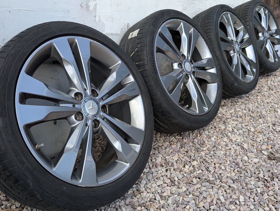 4x Koła W212 W204 oryginalne 5x112 R18 Mercedes ET52 otwór 66.6