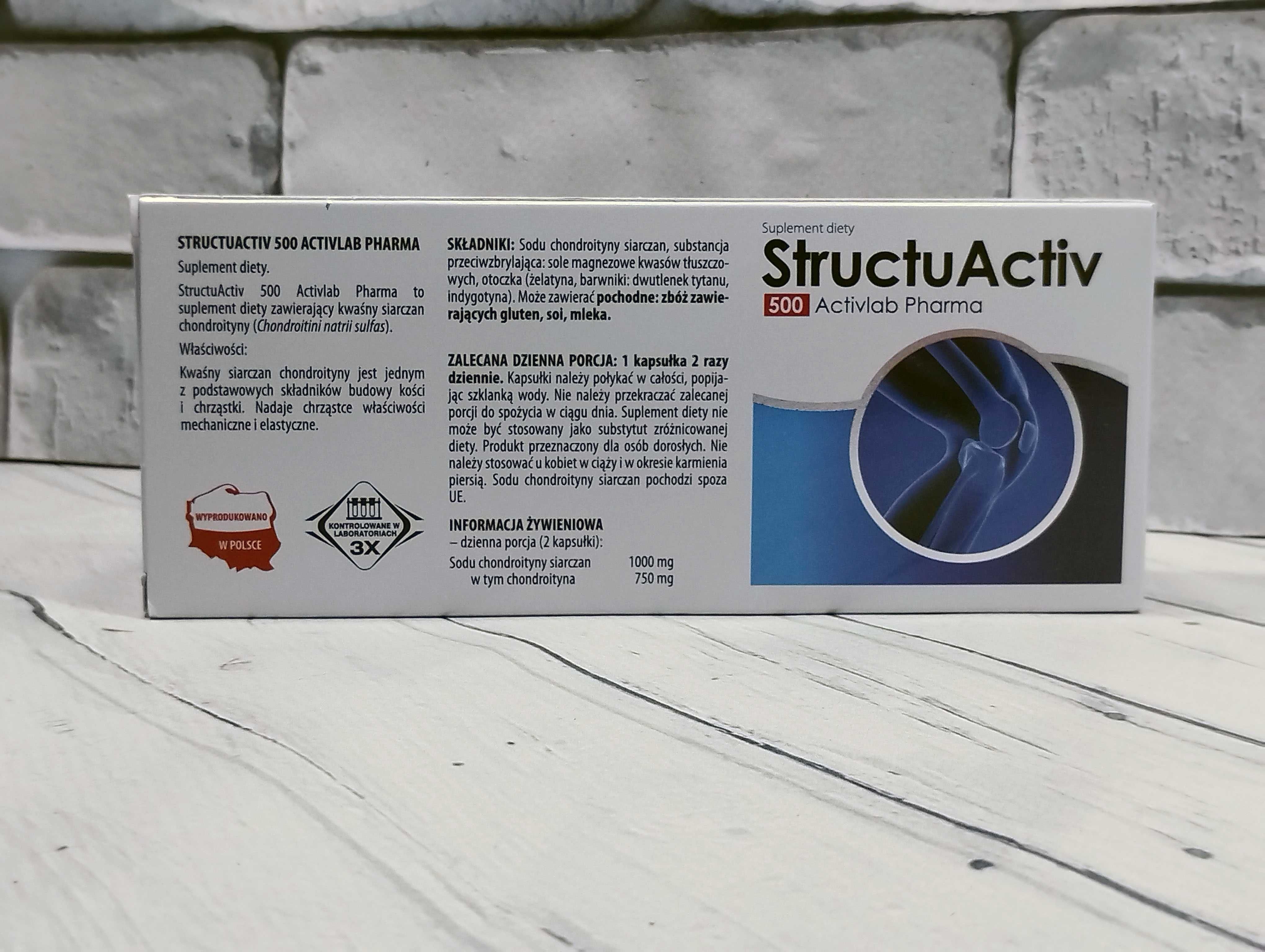 Structuactiv 500, 60 капсул, польша