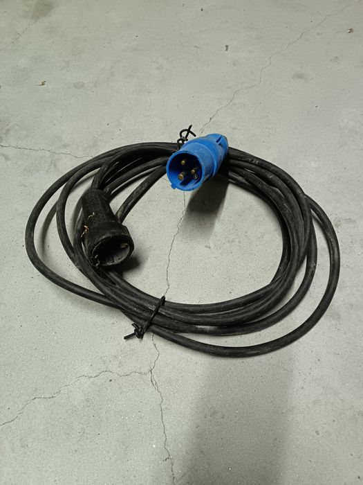 Extensão 5m com ficha cee macho monofásica