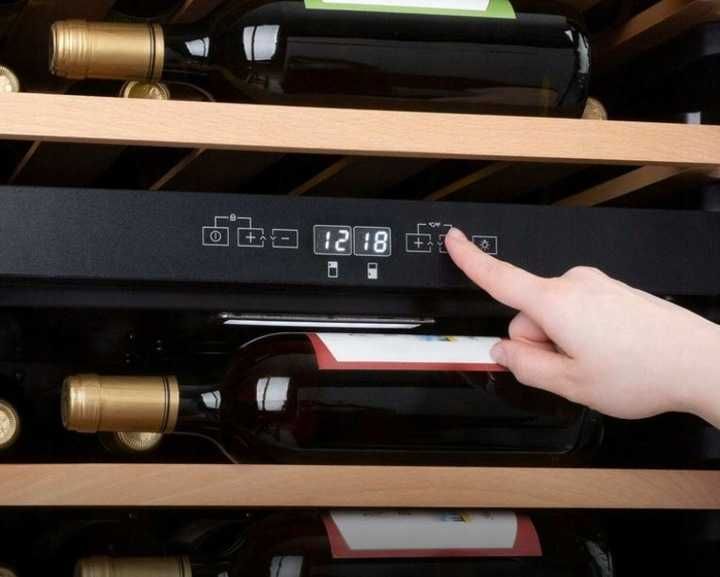 Winiarka Lodówka na Wino Napoje 37 butelek 2 strefy LED