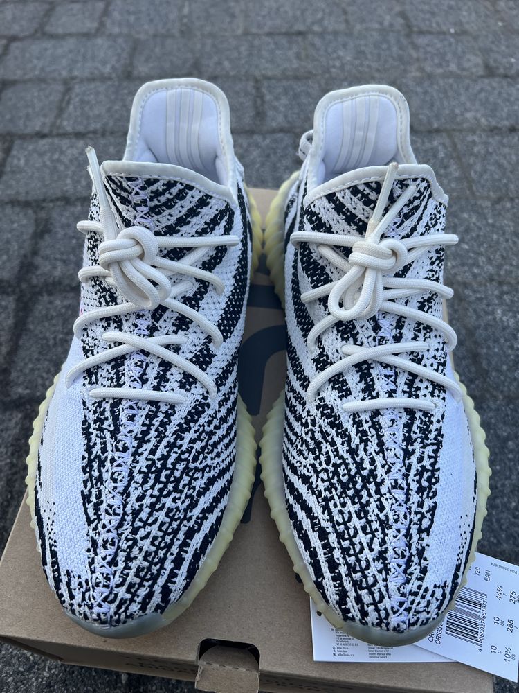 Adidas Yeezy Boost 350 V2 Zebra sneakersy niskie czarno białe 44 2/3