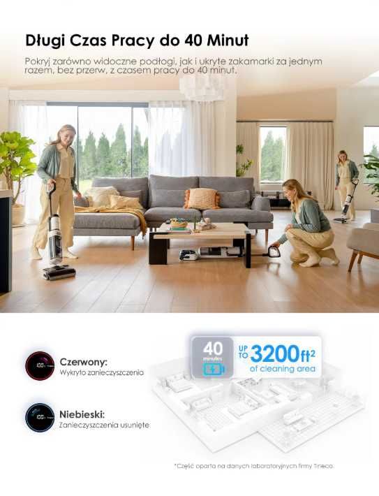 TINECO Stretch S6, nowy odkurzacz 2w1, przesyłka w cenie