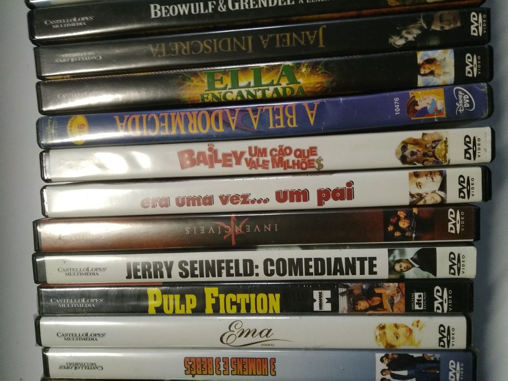 DVDs novos e usados