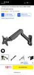 Uchwyt do monitora Deltaco ARM-0360 (17–32”), czarny – NOWY