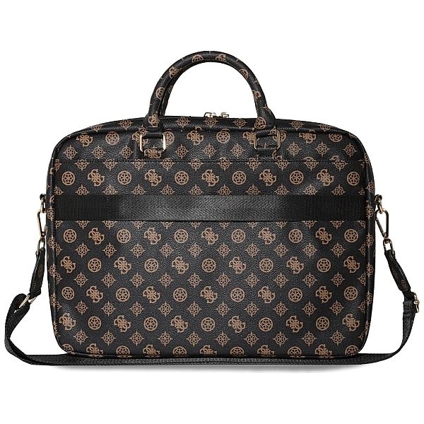 Torba Guess 4G Peony Front Pocket Zipper Triangle Logo na laptopa 16"