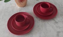 3xZestaw kawowy porcelanowy 18 elementów