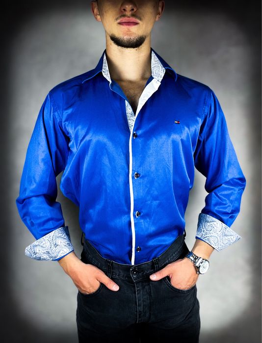 Super Tanio! Nowa Granatowa Męska Koszula «Tommy Hilfiger» Roz: M