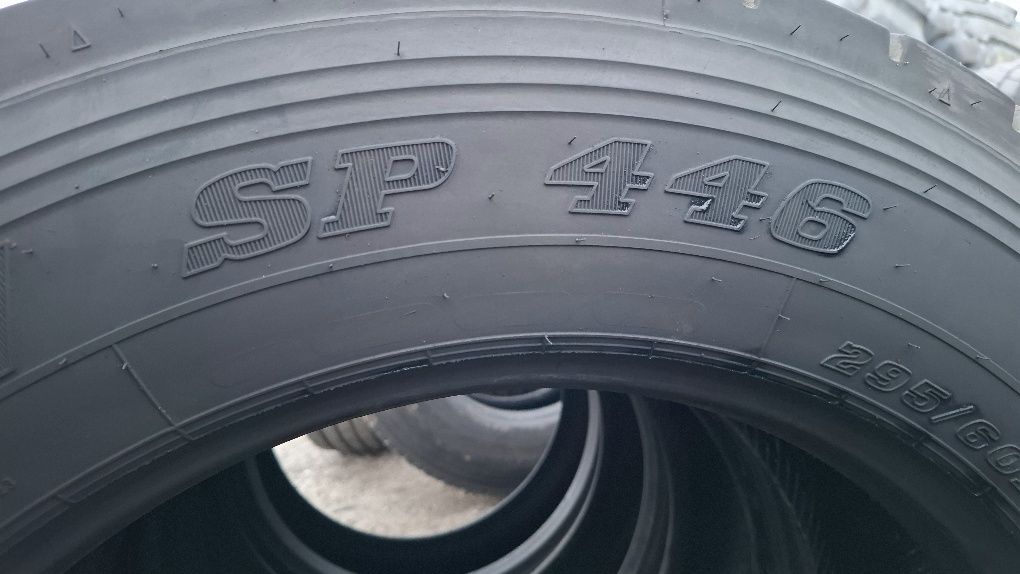 4 opony 295/60 R22.5 Dunlop SP 446 8mm 2020r
