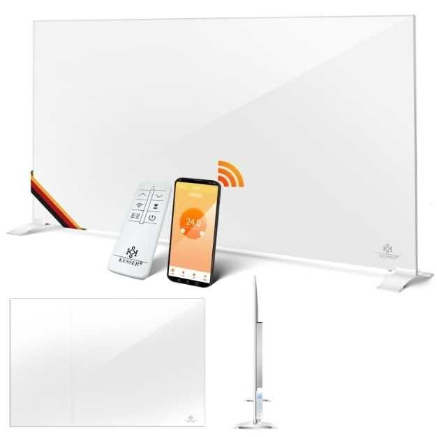 grzejnik promiennik elektryczny Wi-Fi Pilot 700W Biały KESSER