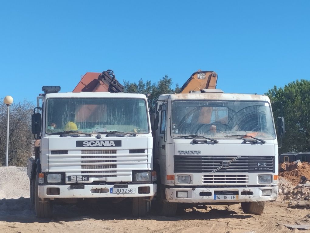 Serviço de camião grua e escavacoes