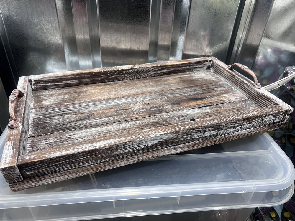 Підніс деревʼяний hand made в стилі рустік