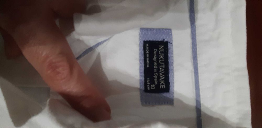 Camisa branca menino nukutavake 10anos