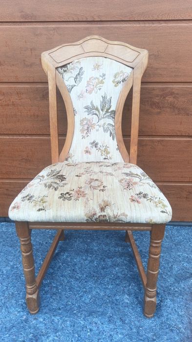 Zestaw 6 dębowych krzeseł