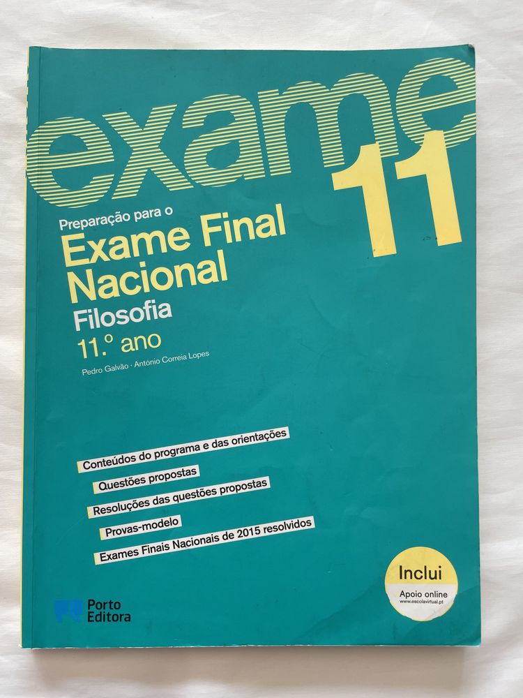 Preparação para o exame final filosofia 11 ano