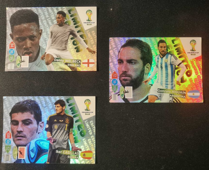Pakiet trzech kart Limited Edition Fifa World Cup Brasil 2014