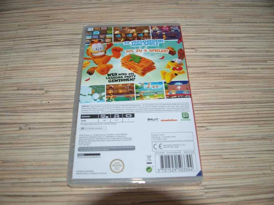 Gra dla dzieci impreza Garfield Lasagna Party PL Switch nowa we folii!