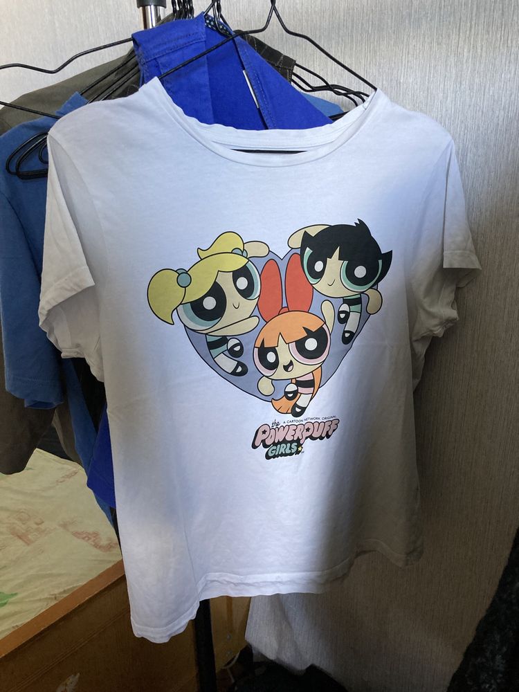 футболка суперкрихітки, y2k tshirt the Powerpuff girls Primark