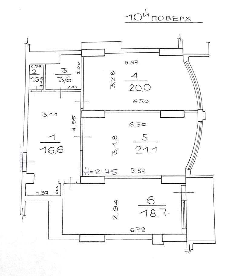 2к. 86м2, ЖК Атлант, м. Холодна Гора (м. Холодная Гора), 122816