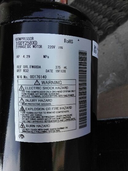 Kompresor sprężarka compressor  1gdy25bxd daikin dc motor
