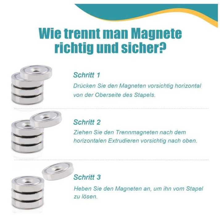 Zestaw 28 silnych magnesów neodymowych w 3 rozmiarach MAGXCENE