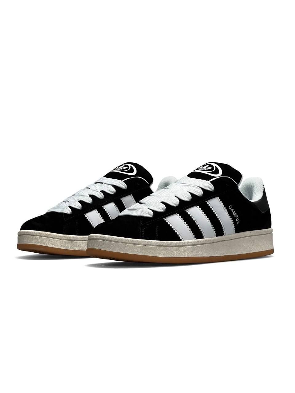 Кросівки Adidas Campus 00s black / white | Кроссовки адидас білі чорні