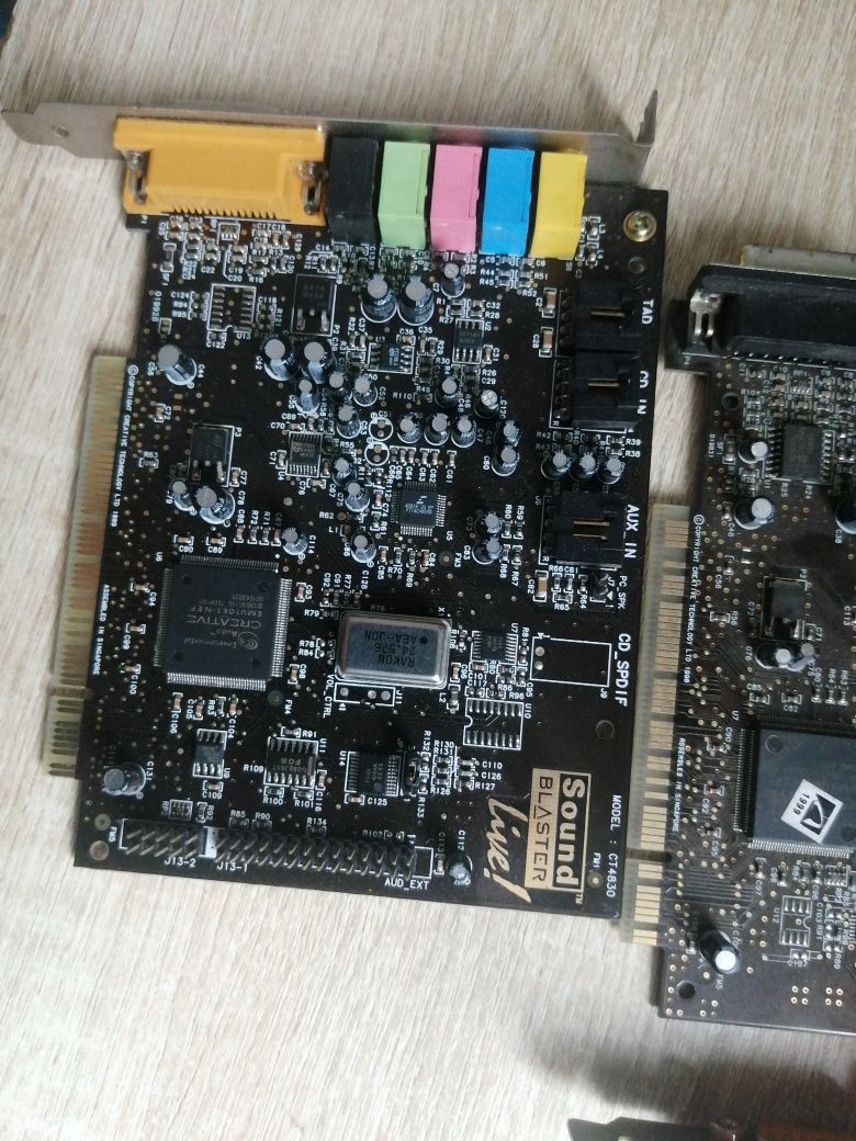 Karty rozszerzeń,karty dźwiękowe sound blaster, częśći do retro pc