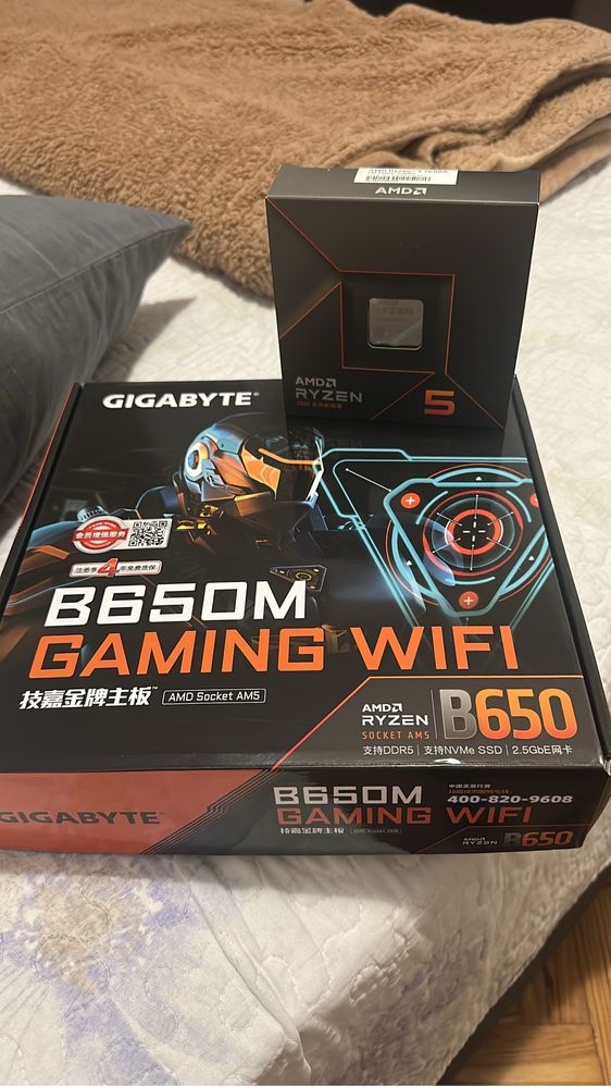 Vendo placa mãe B650m Gaming WI-FI + Processador Ryzen 5 7600X