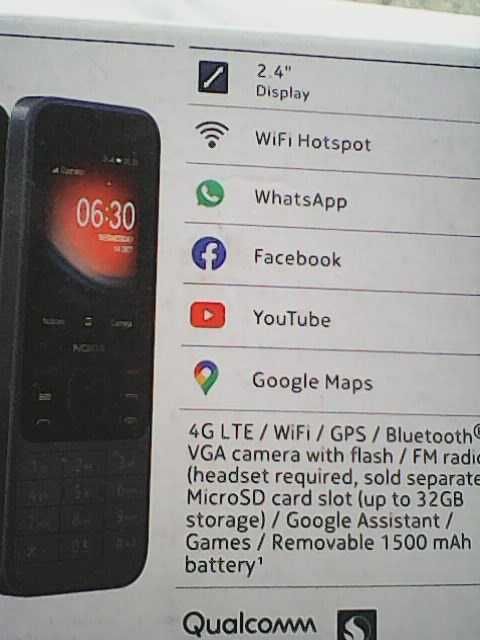 Telemóvel Nokia 6300 DS-Aceita Cartão de Memória Micro SD até 32 Gb