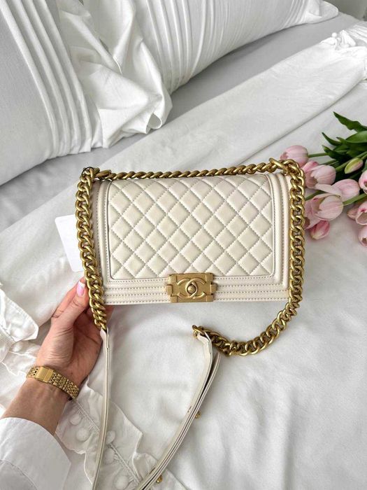 сумочка  Chanel Boy Beige Gold
Арт. P10162