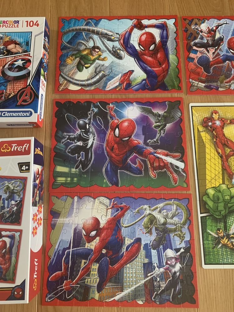 Puzzle Trefl i Clementoni Spider Man 35/48/54/70 Avengers  104