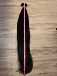 włosy naturalne polskie dziewicze długie kitka 79cm brąz