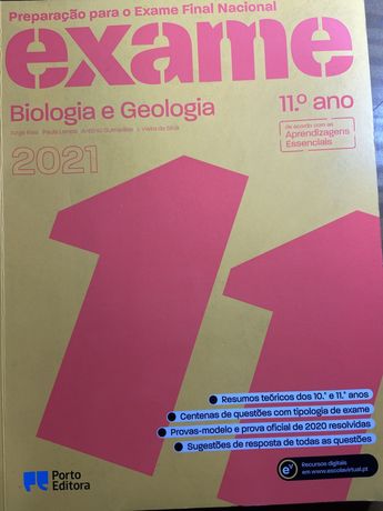Livro Biologia e Geologia (BG) 11 Porto Editora 2021
