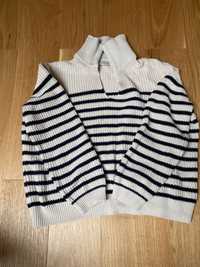 Sweter w paski bawełniany 40/42 rozmiar