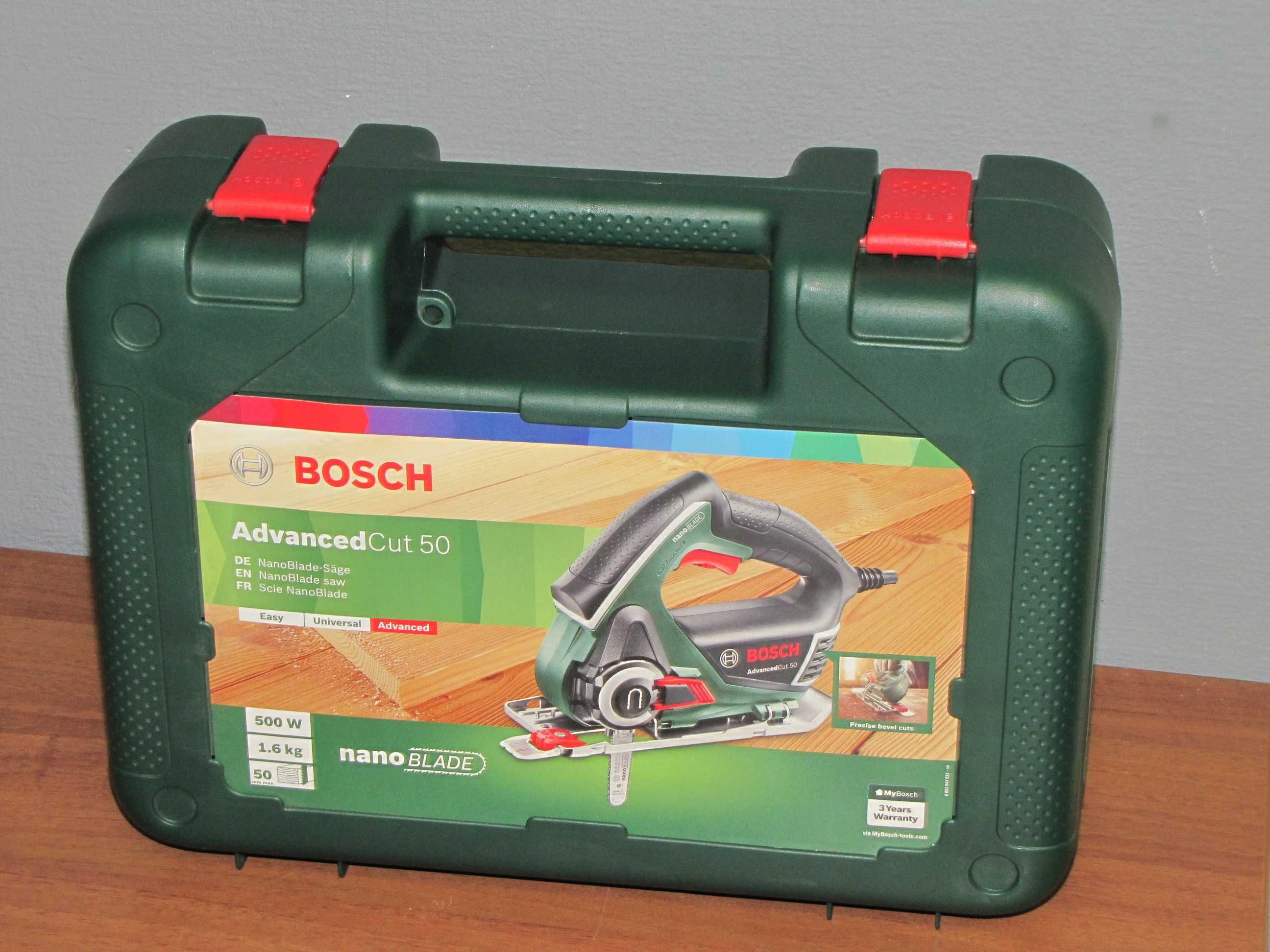 Електролобзик Bosch AdvancedCut 50 06033C8120 валіза новий гар 36 міс