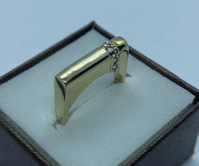 Złoty pierścionek z cyrkoniami 4,52 p585 r13 /ST złoto