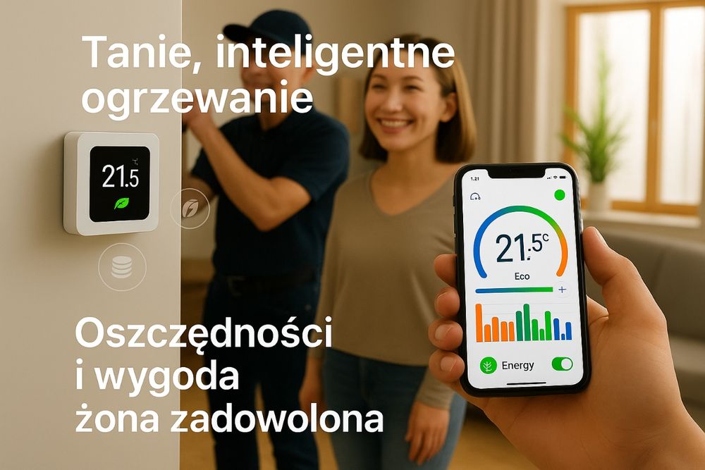 Montaż Inteligentnego ogrzewania, tańsze ogrzewanie, steruj telefonem!