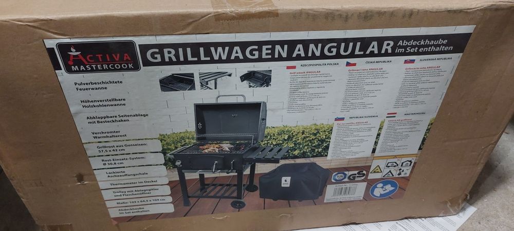 Grill Angular 11245p - nowy, pełny zestaw z pokrowcem