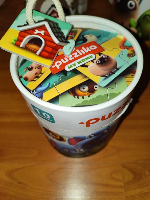 Лот пазли Puzzlika набір 4 коробки картонные dodo пазліка поїзд