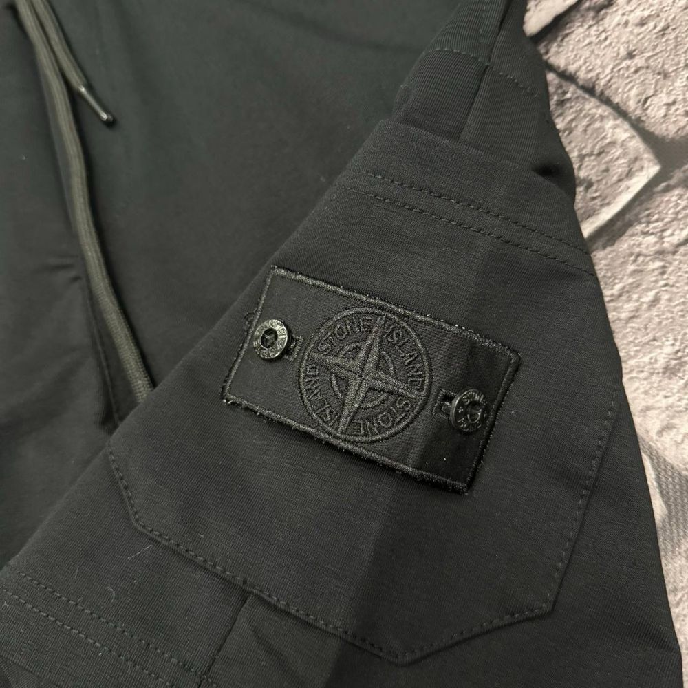 NEW COLLECTION 2024 мужской черный костюм Stone Island размеры: s-xxl