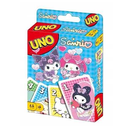 Karty do Gry Uno Sanrio Kuromi Lilo Gra Planszowa Karciana nie flip